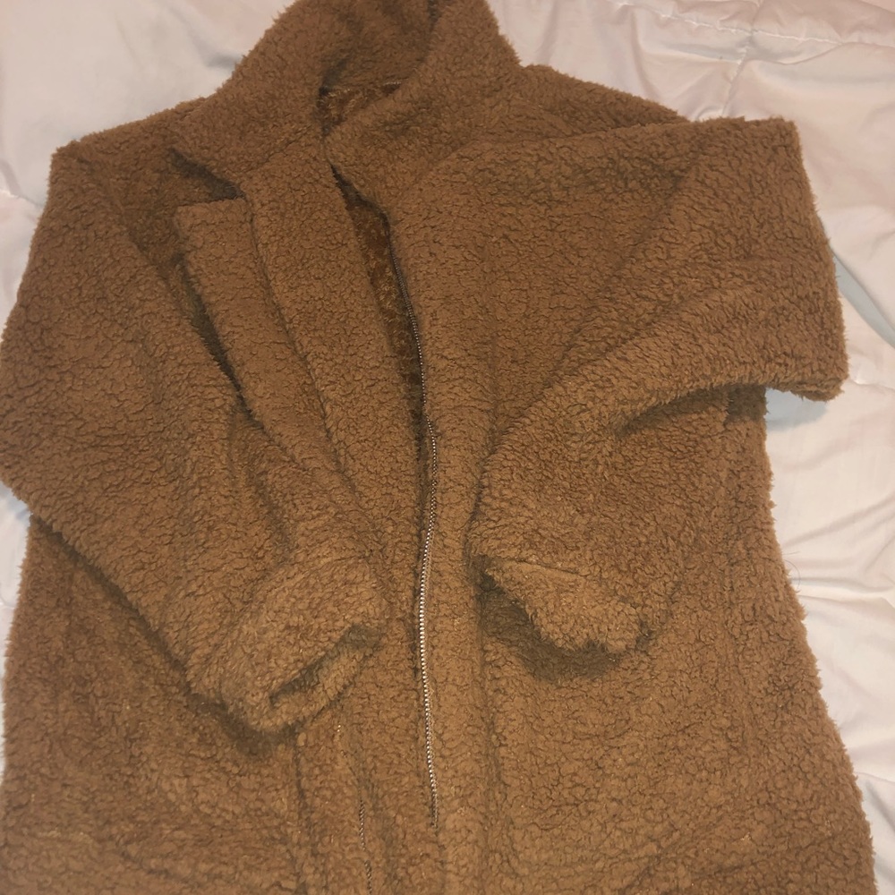 Teddy bear wool jacket